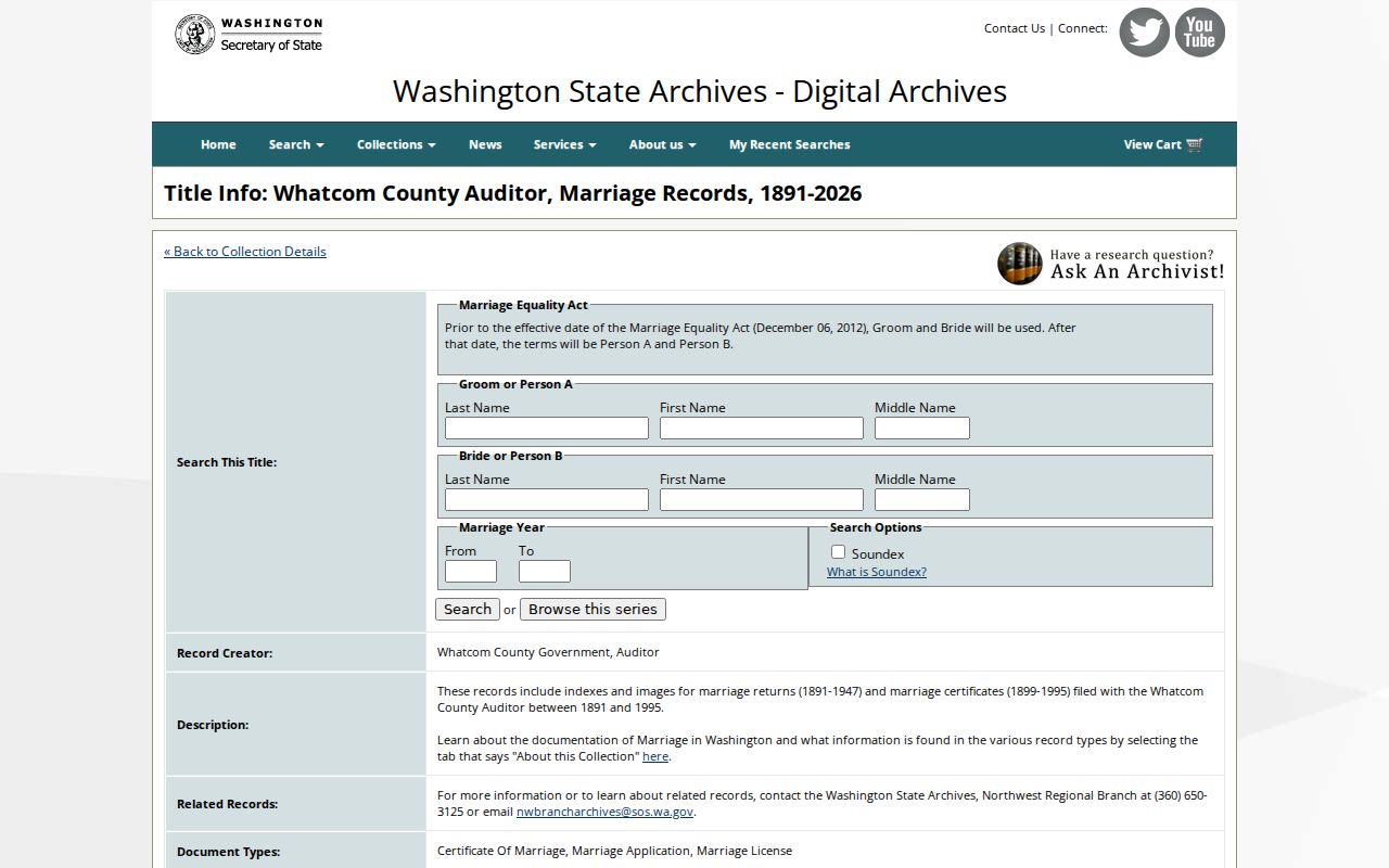 Whatcom County city directory companion at Washington State Archives