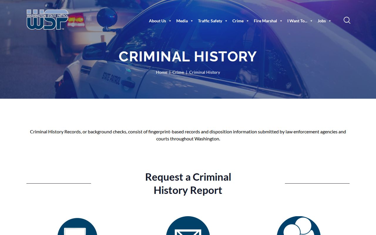 Washington State Patrol WATCH information for a Whatcom County resident lookup